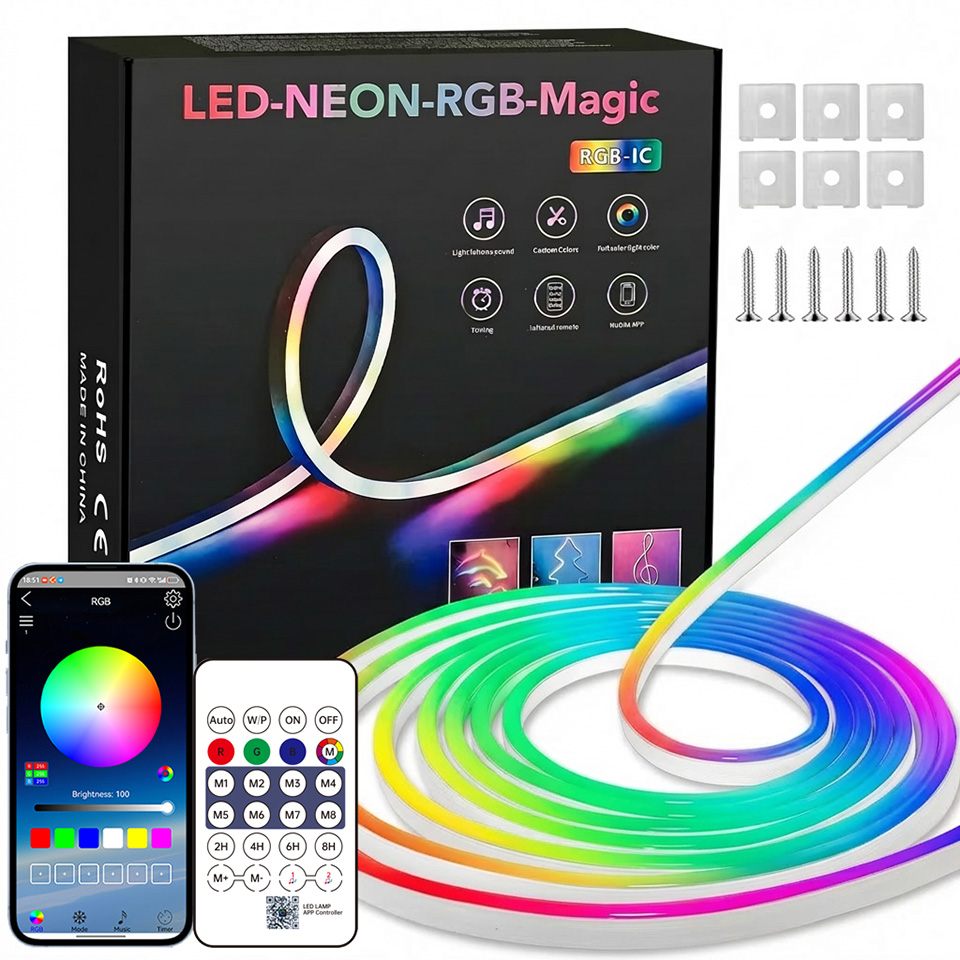 Home Decor App - شريط إضاءة LED نيون RGB بتقنية