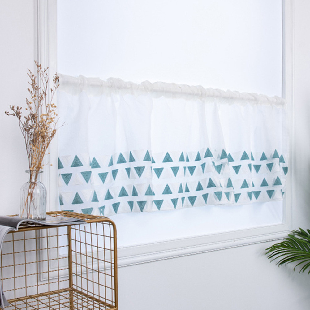 Home Decor Curtain - ستارة نصفية فاخرة لتخفيف الإضاءة، ستارة
