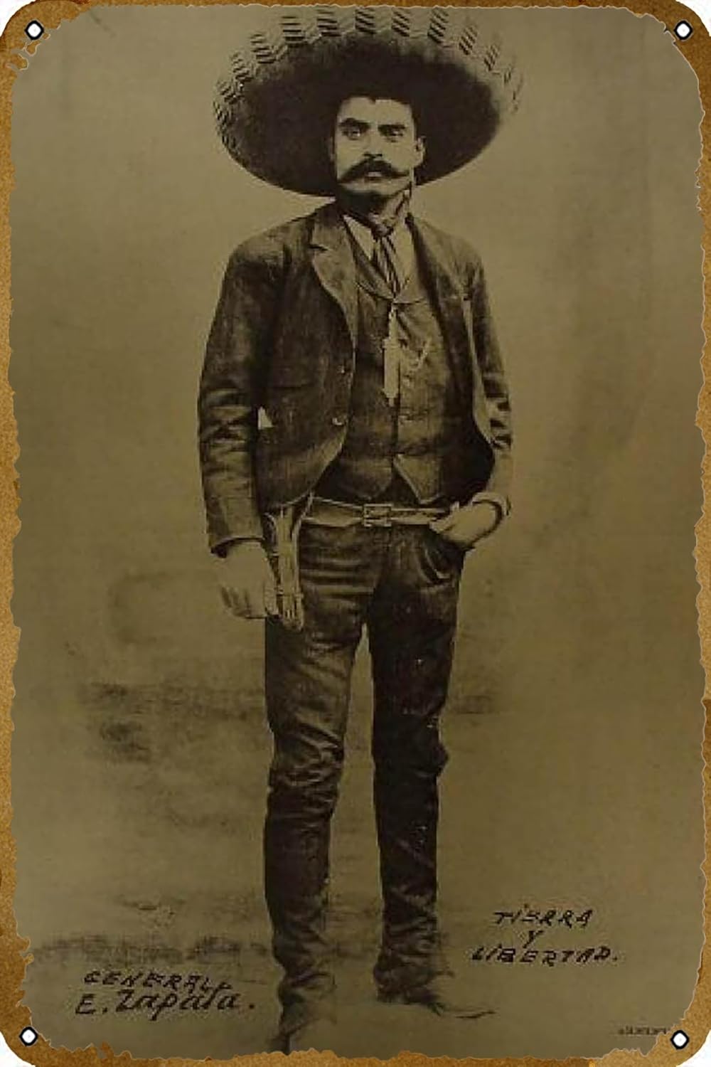 Home Decor Logo - ملصق EMILIANO ZAPATA ZICO-1721 من الصفيح