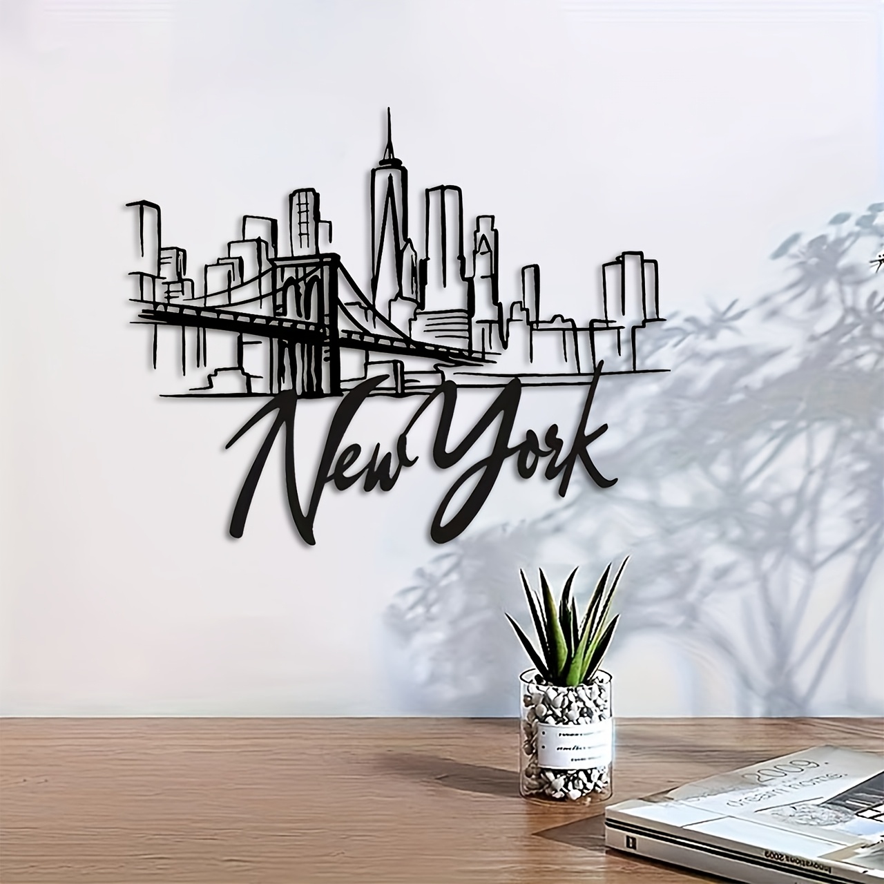 Home Decor New York - لوحة جدارية معدنية من CIFBUY تصور