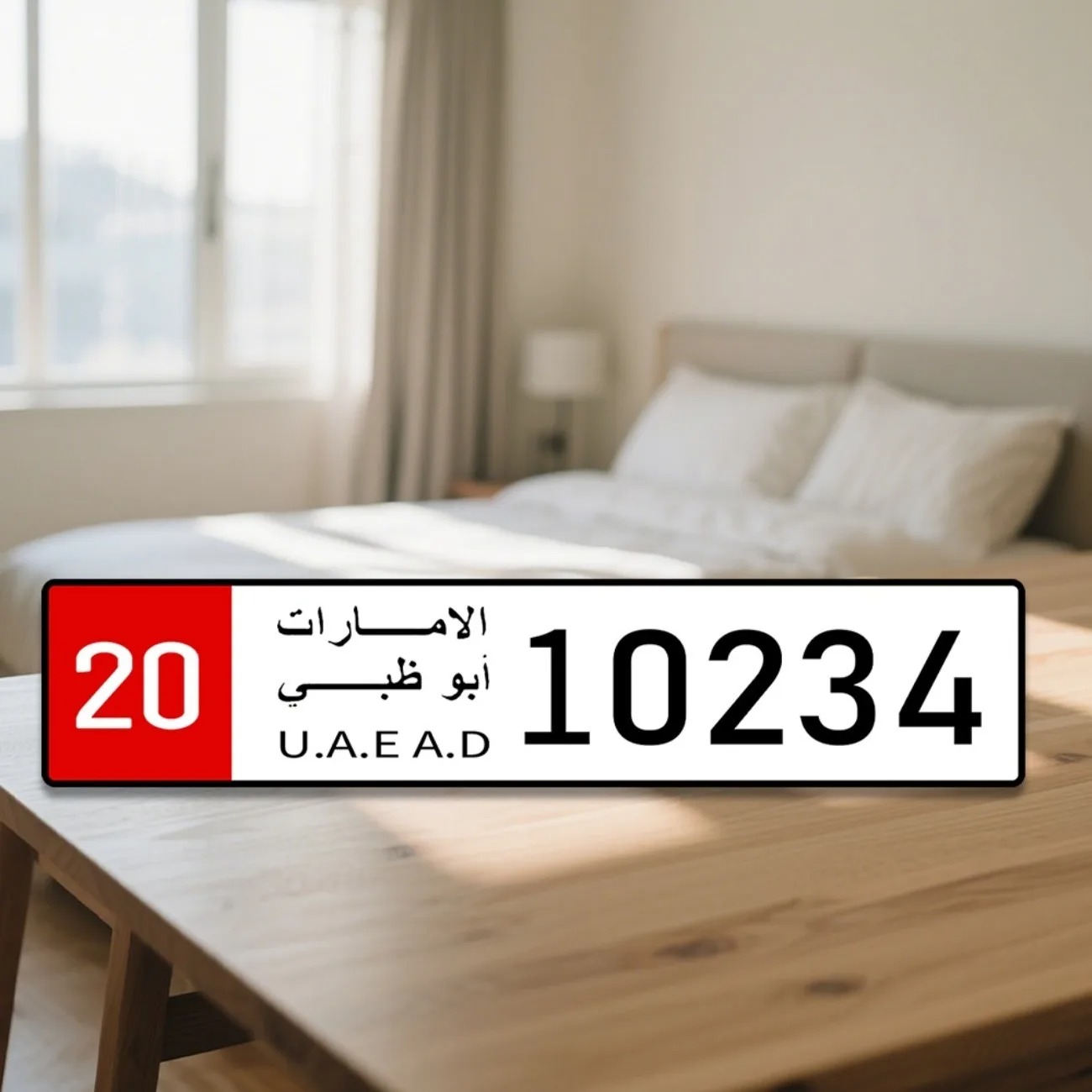 لوحة ترخيص سيارة مخصصة من الأل - مراجعة Home Decor Uae وسعره