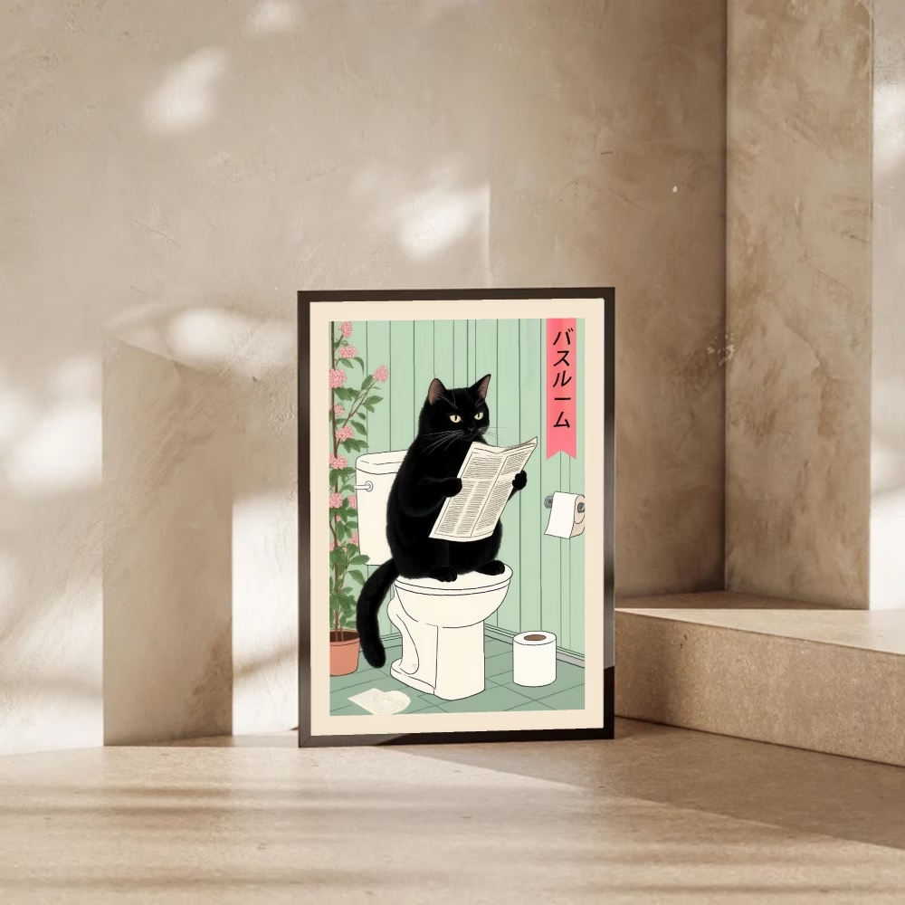 لوحة فنية جدارية حديثة وعصرية  - مراجعة Home Decor Cat وسعره