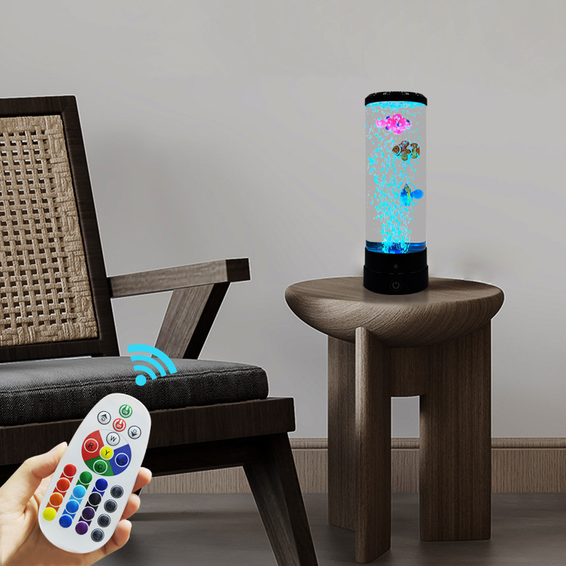 سمكة فقاعية LED متعددة الألوان - مراجعة Home Decor Market وسعره