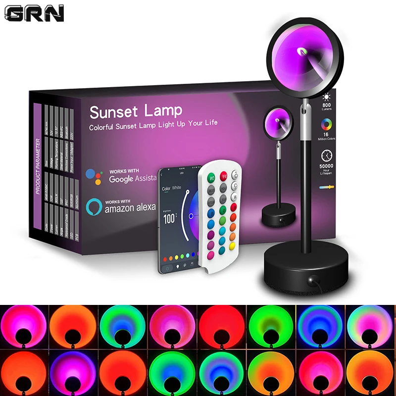 مصباح غروب الشمس الذكي LED ، م - مراجعة Home Decor App وسعره