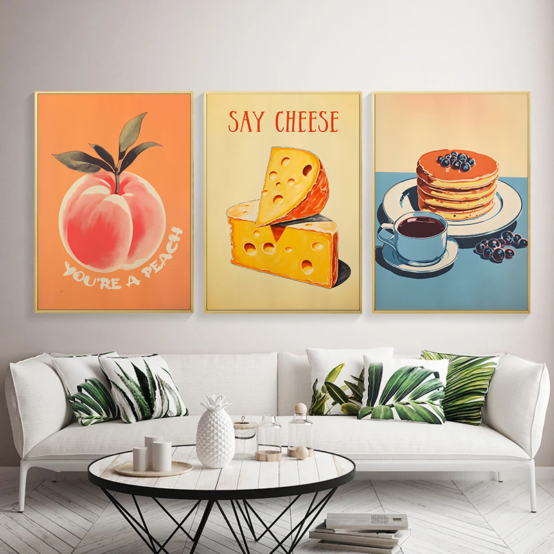 لوحة فنية جدارية بتصميم طعام ع - مراجعة Home Decor Kolkata وسعره