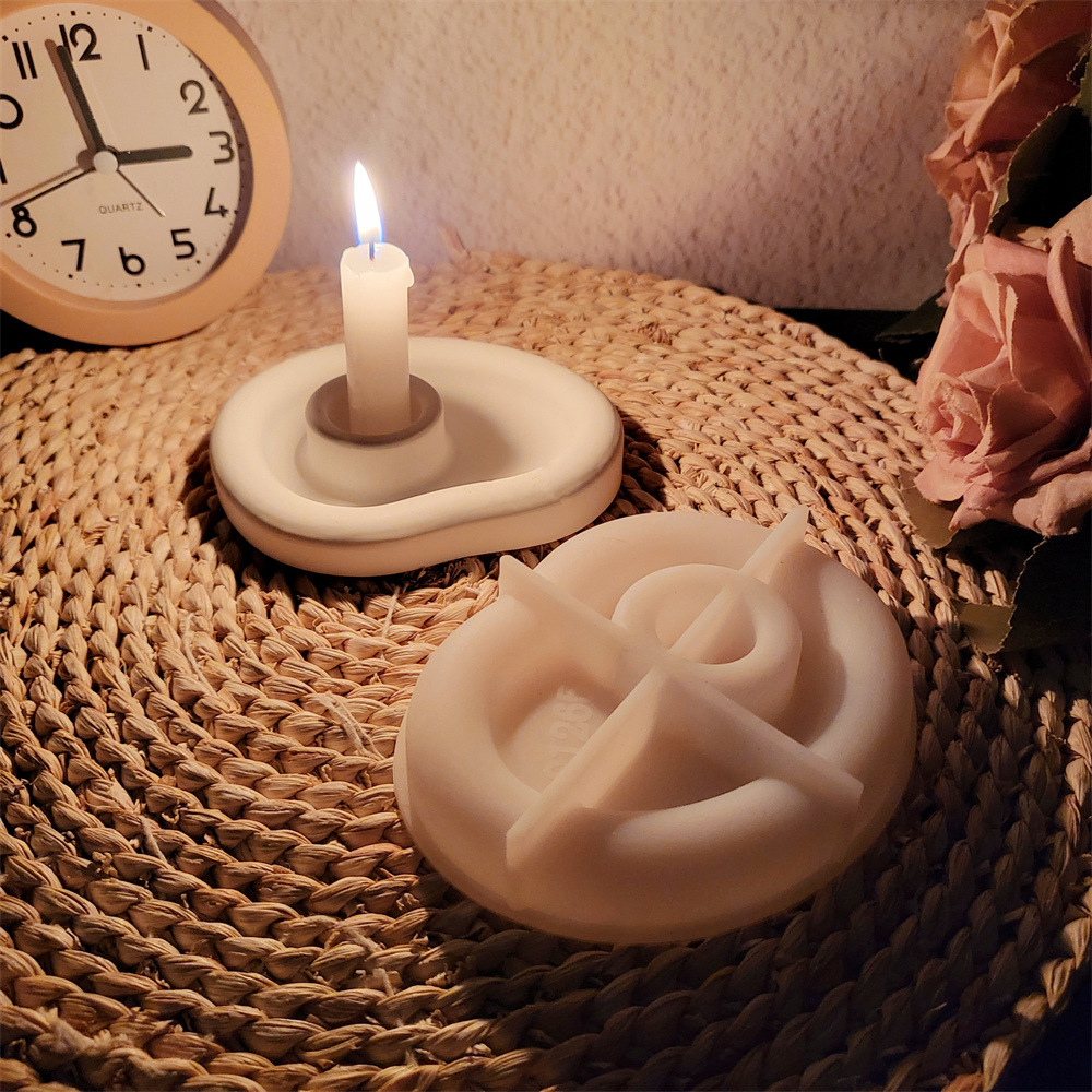 علبة شمع على شكل عضوي قالب من  - مراجعة Home Decor Modern Organic وسعره