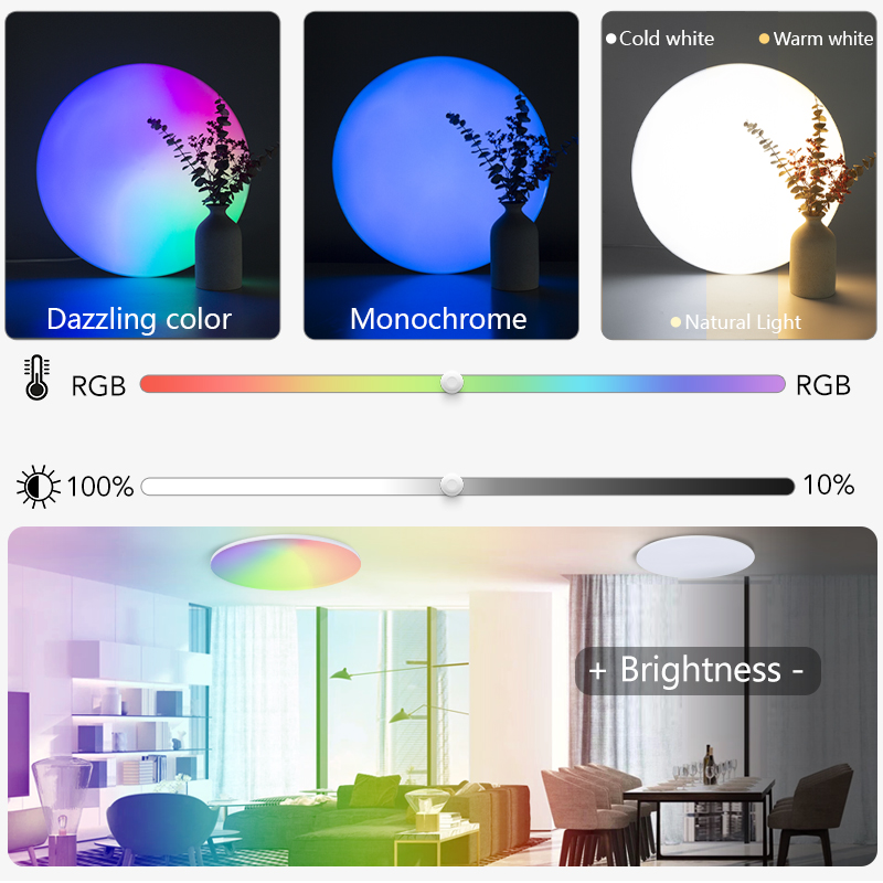 MARPOU الملونة RGB مصباح السقف - مراجعة Home Decor App وسعره