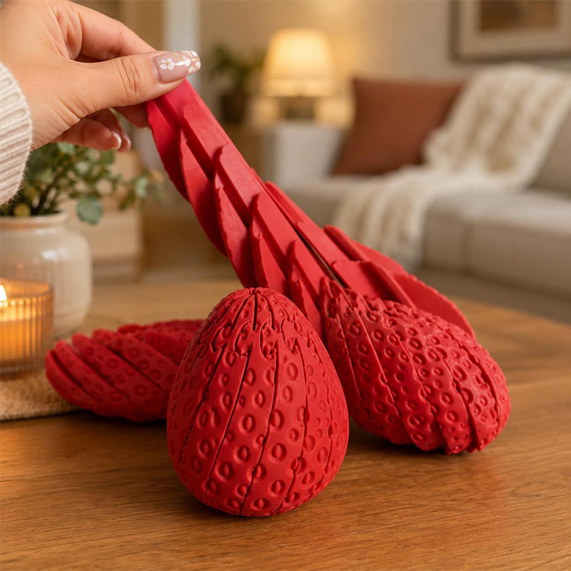 بيضة فراولة ملتوية مطبوعة ثلاث - مراجعة Home Decor Modern Organic وسعره