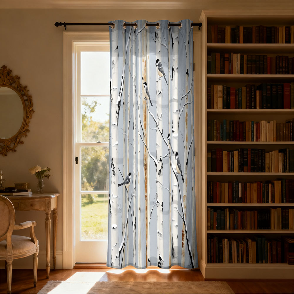 ستارة بحلقة واحدة مطبوعة بنقشة - مراجعة Home Decor Curtain وسعره