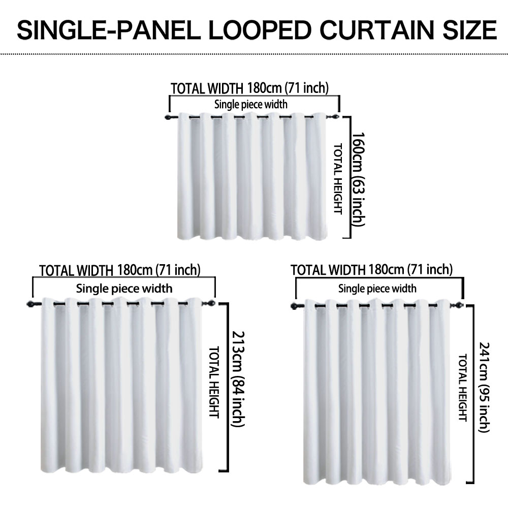 ستارة بحلقة واحدة مطبوعة بنقشة - مراجعة Home Decor Curtain وسعره