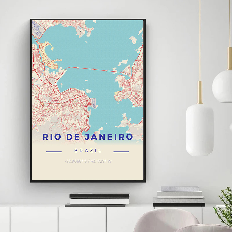خرائط المدينة الكلاسيكية لديكو - مراجعة Home Decor New York وسعره