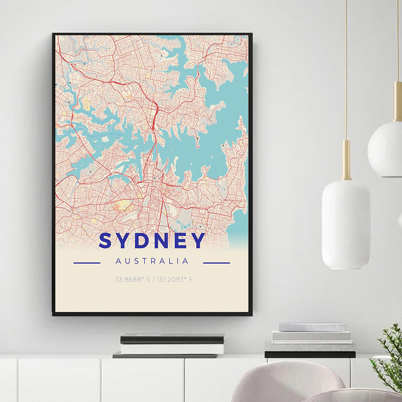 خرائط المدينة الكلاسيكية لديكو - مراجعة Home Decor New York وسعره