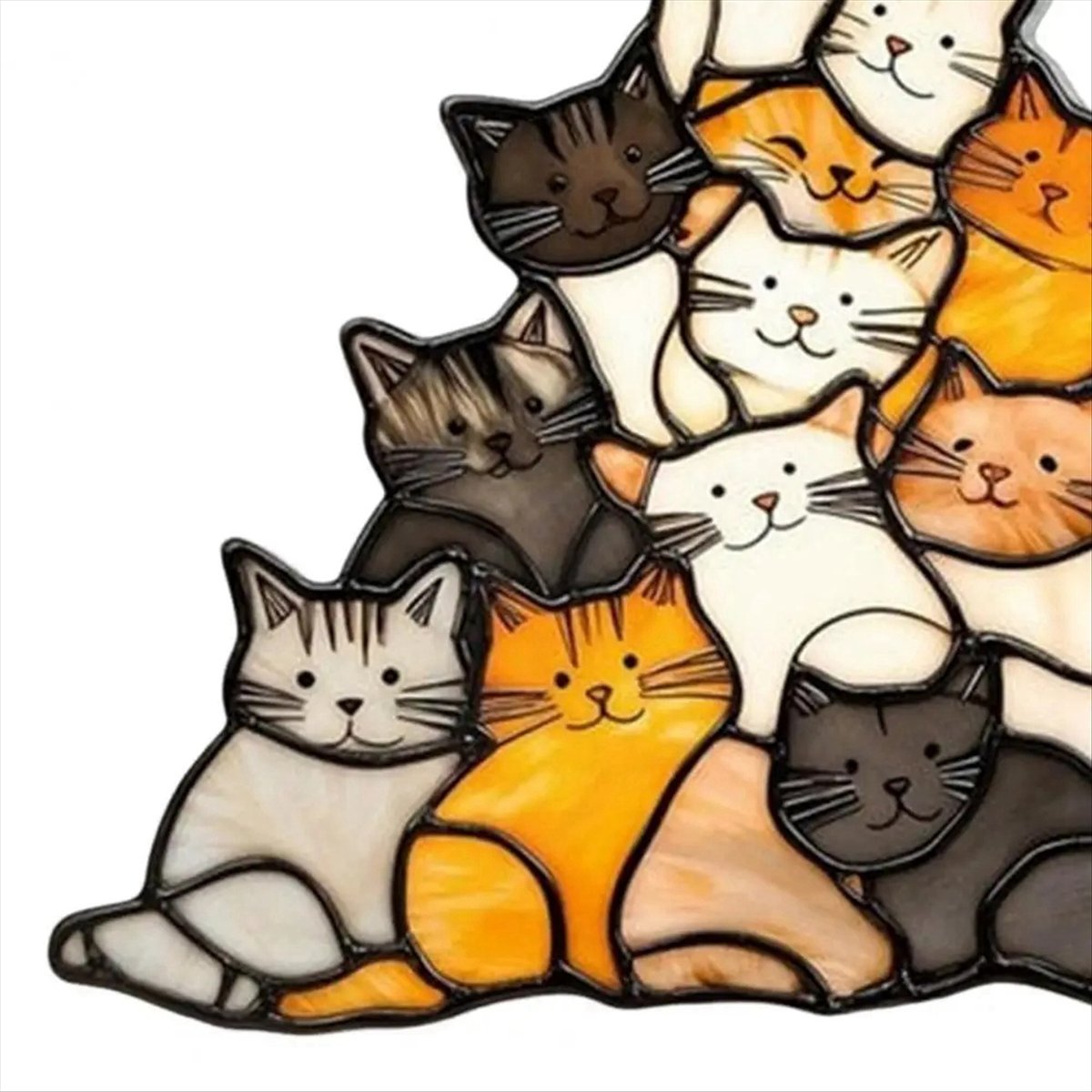 [N84R] زينة قطط أكريليك متعددة - مراجعة Home Decor Cat وسعره