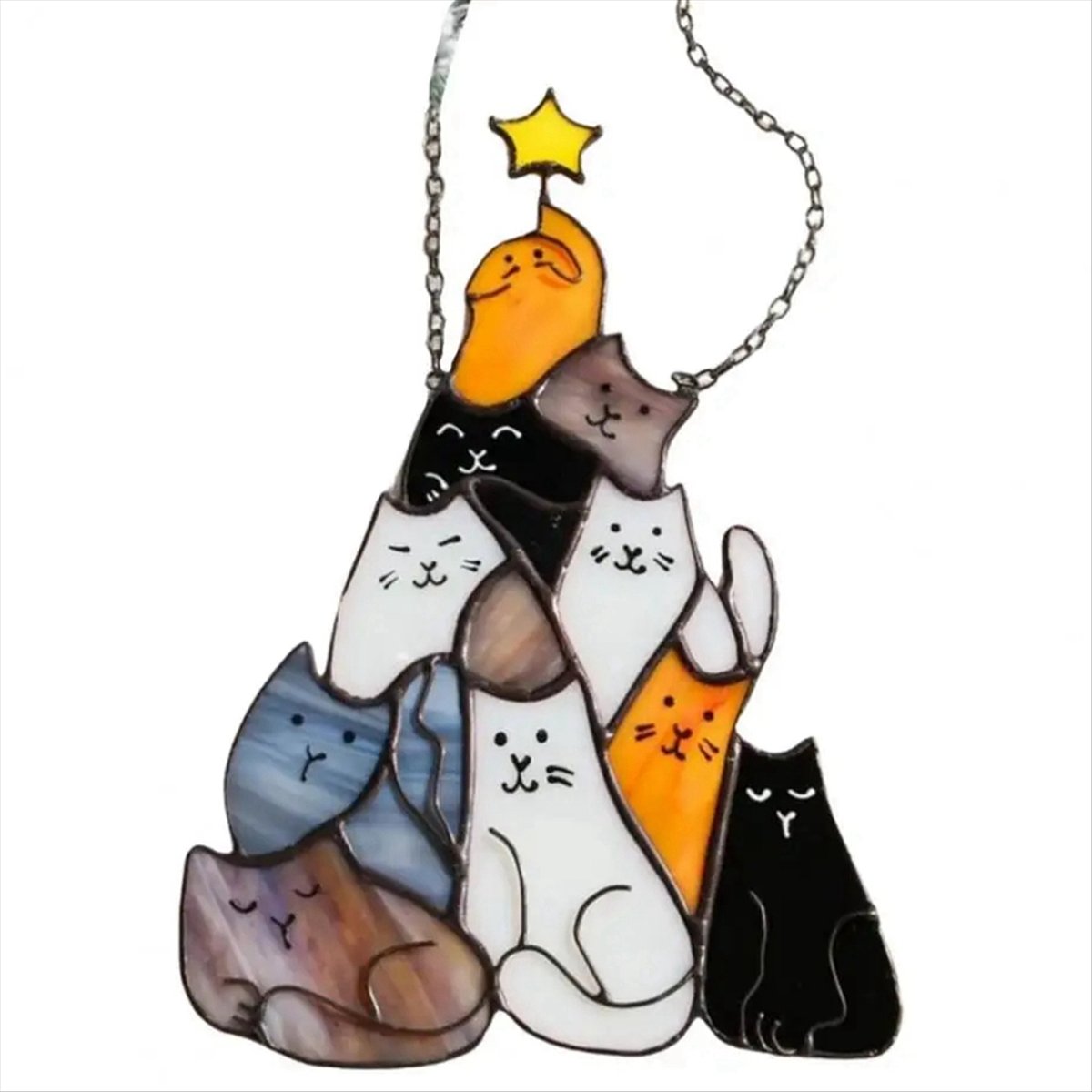 [N84R] زينة قطط أكريليك متعددة - مراجعة Home Decor Cat وسعره