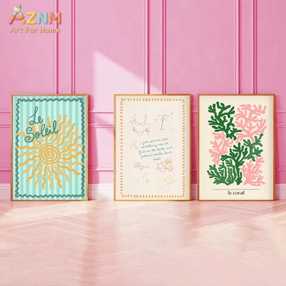 لوحة فنية ملونة من AZNM بتصميم - مراجعة Home Decor Kolkata وسعره