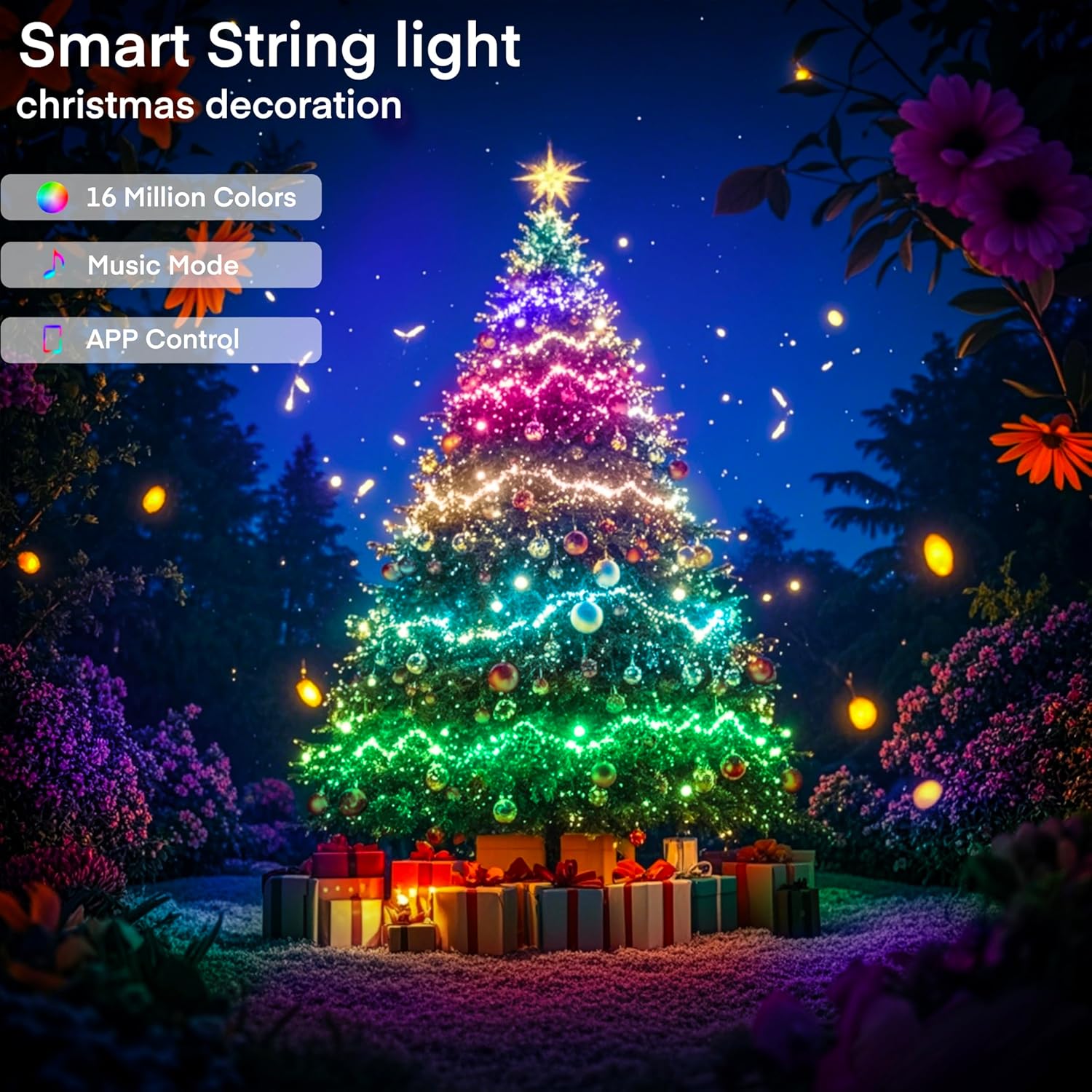 أضواء LED من نوع WS2812B RGBIC - مراجعة Home Decor App وسعره