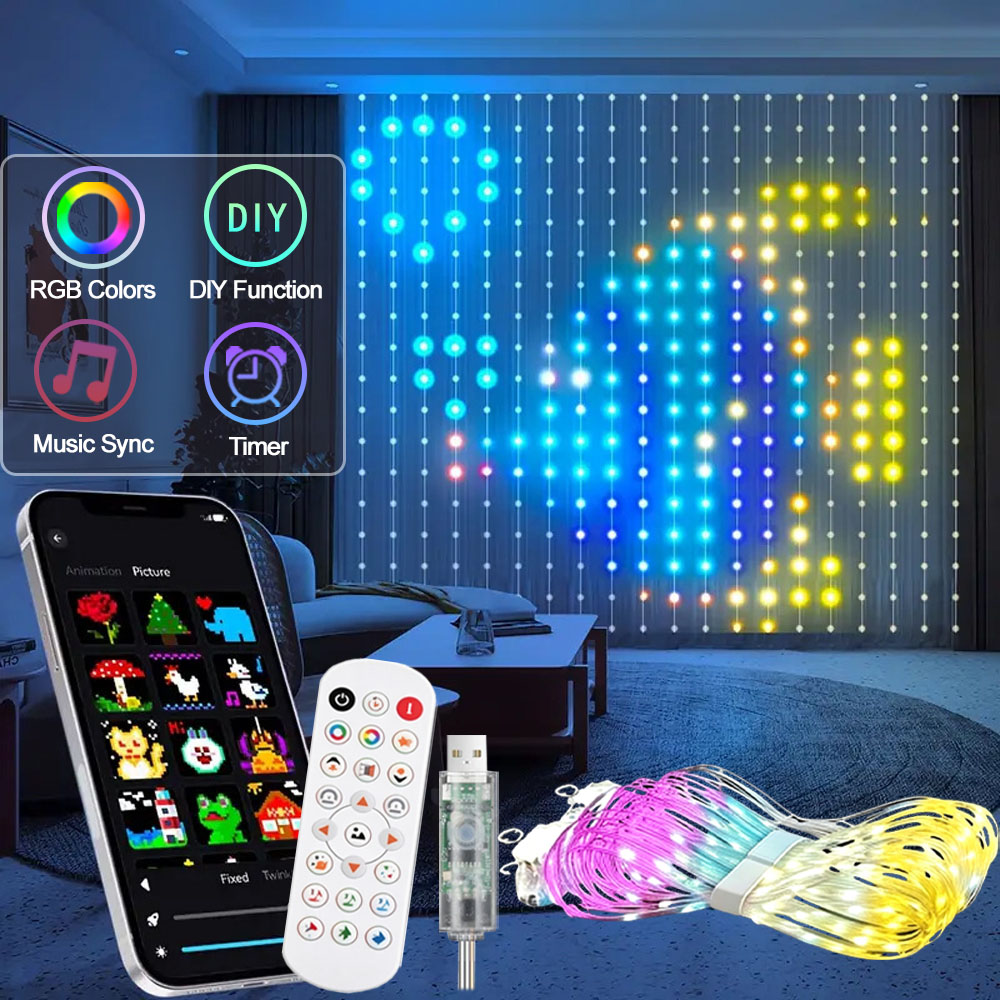 ستارة إضاءة LED ذكية مع تحكم ع - مراجعة Home Decor App وسعره