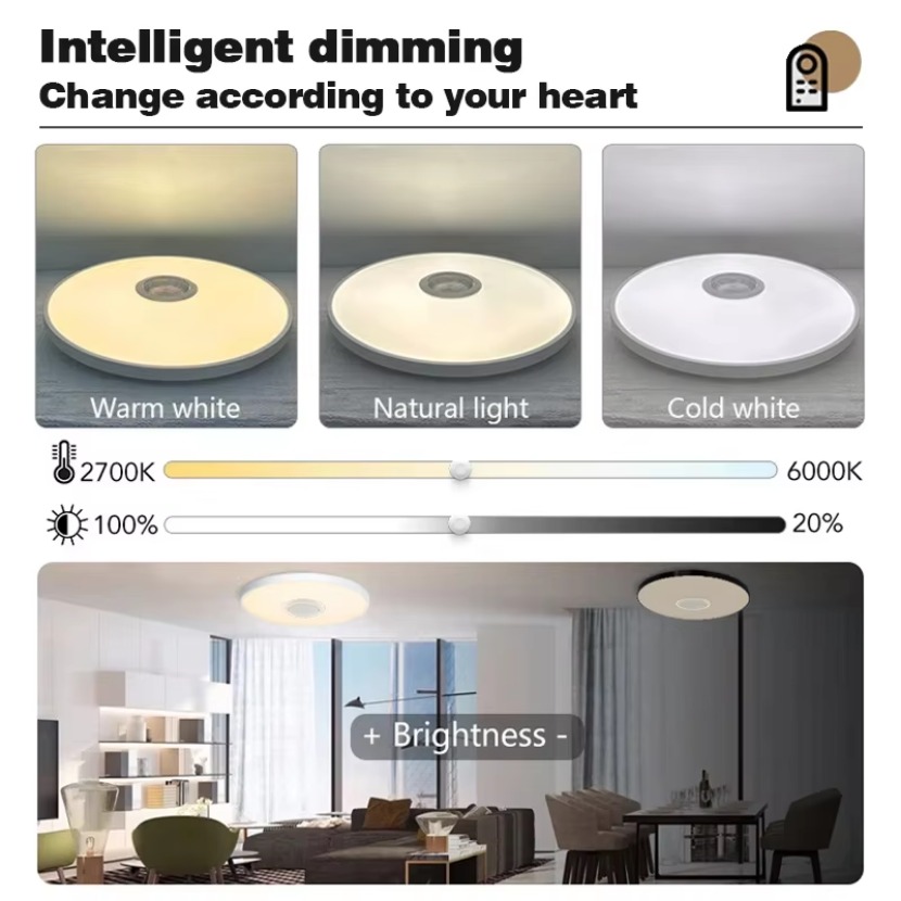 TUYA الذكية الموسيقى ضوء السقف - مراجعة Home Decor App وسعره