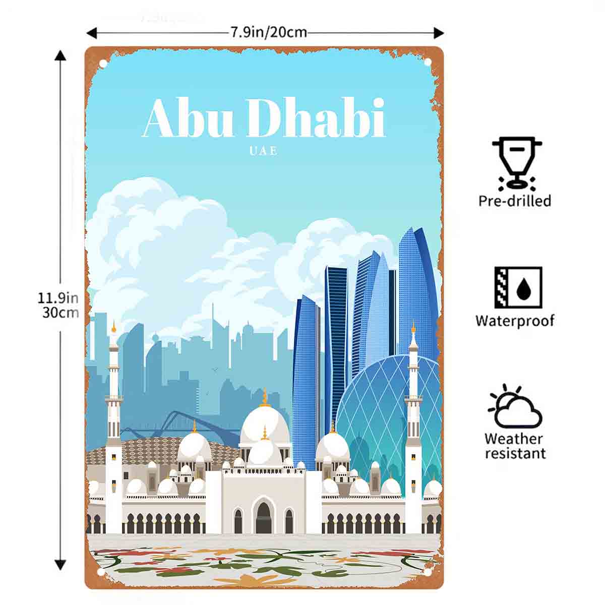 لافتة معدنية مسطحة ثنائية الأب - مراجعة Home Decor Uae وسعره